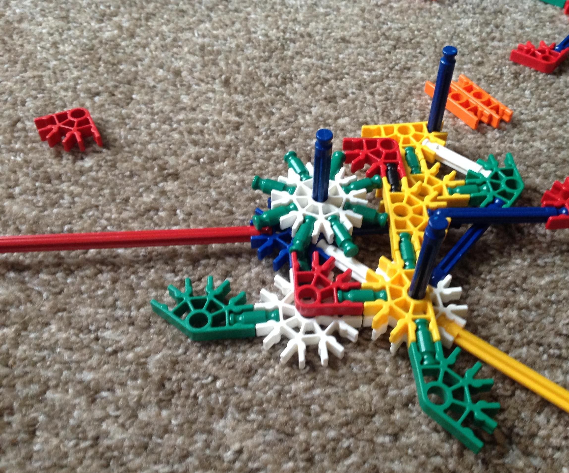 Knex Semi Auto Three Shot Rubber Band Shooter