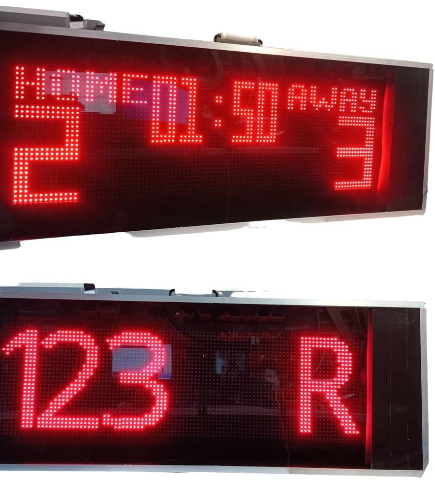Ultra Large Digital Scoreboard for Football and Cricket. Built Using Arduino Scoreduino DMD. Control With Android App.
