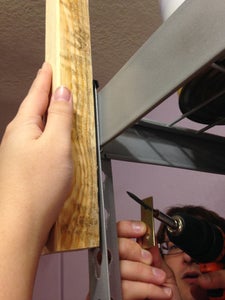 Attach the Wood Strips to the Shelf