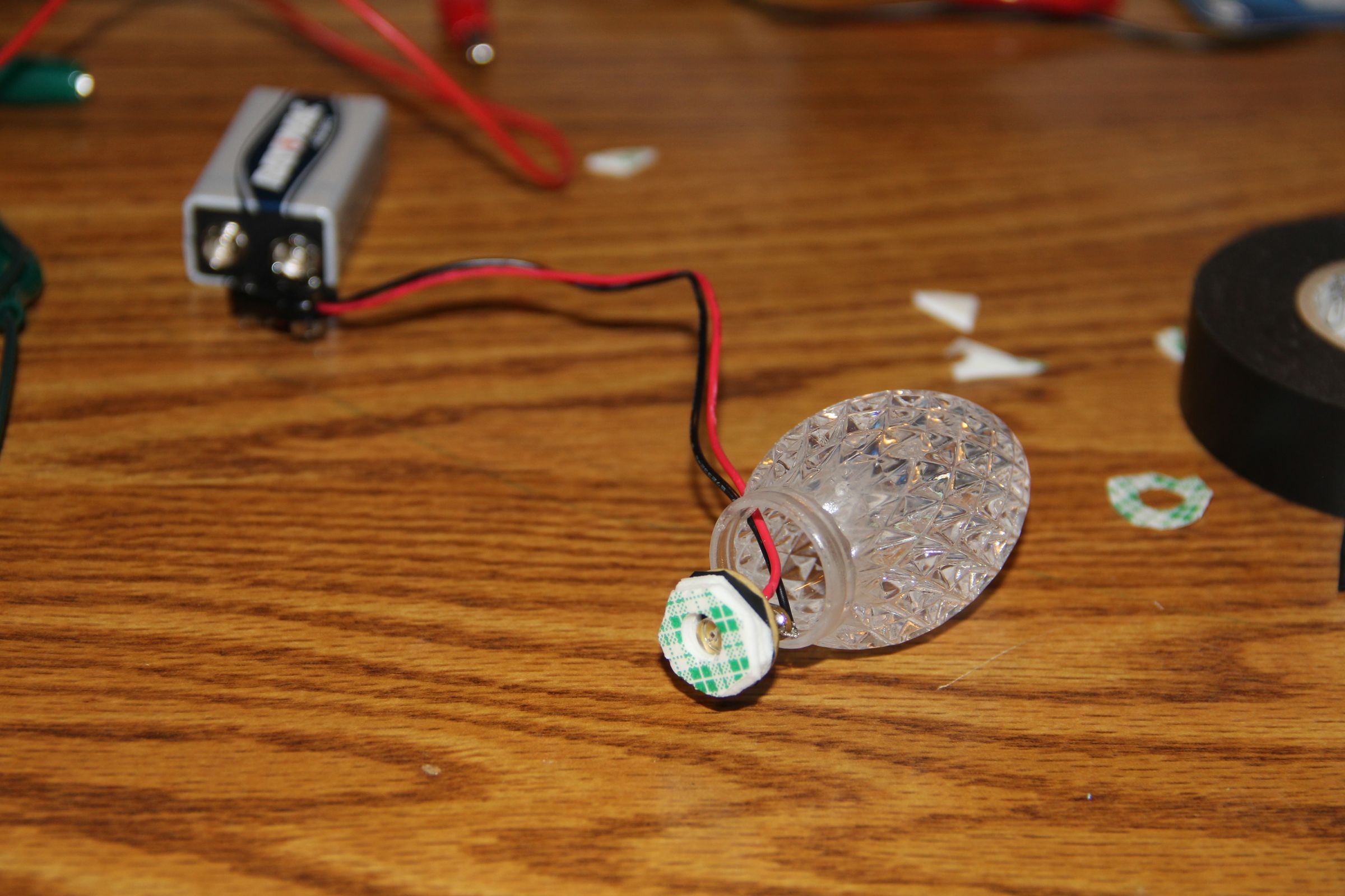 Pie Tin Christmas Tree With GE Color Effects LED Lights 7 Steps (with