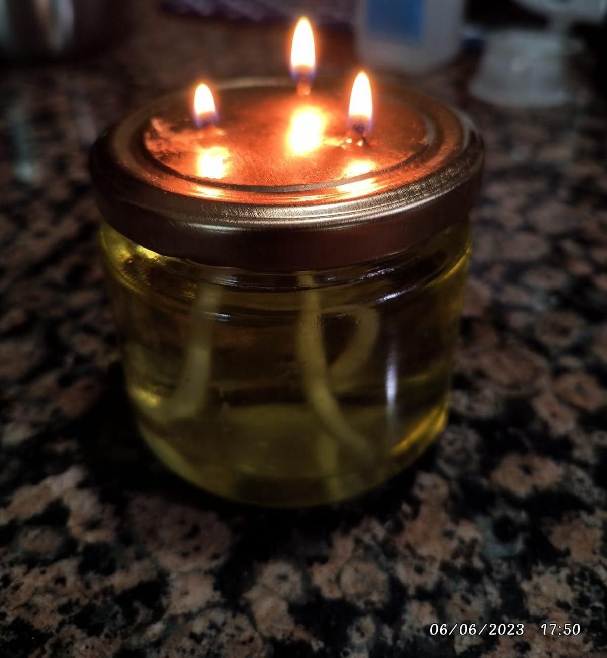 Jumbo Jar Oil Lamp