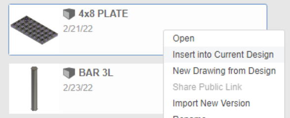 Create Assembly & Insert First Component