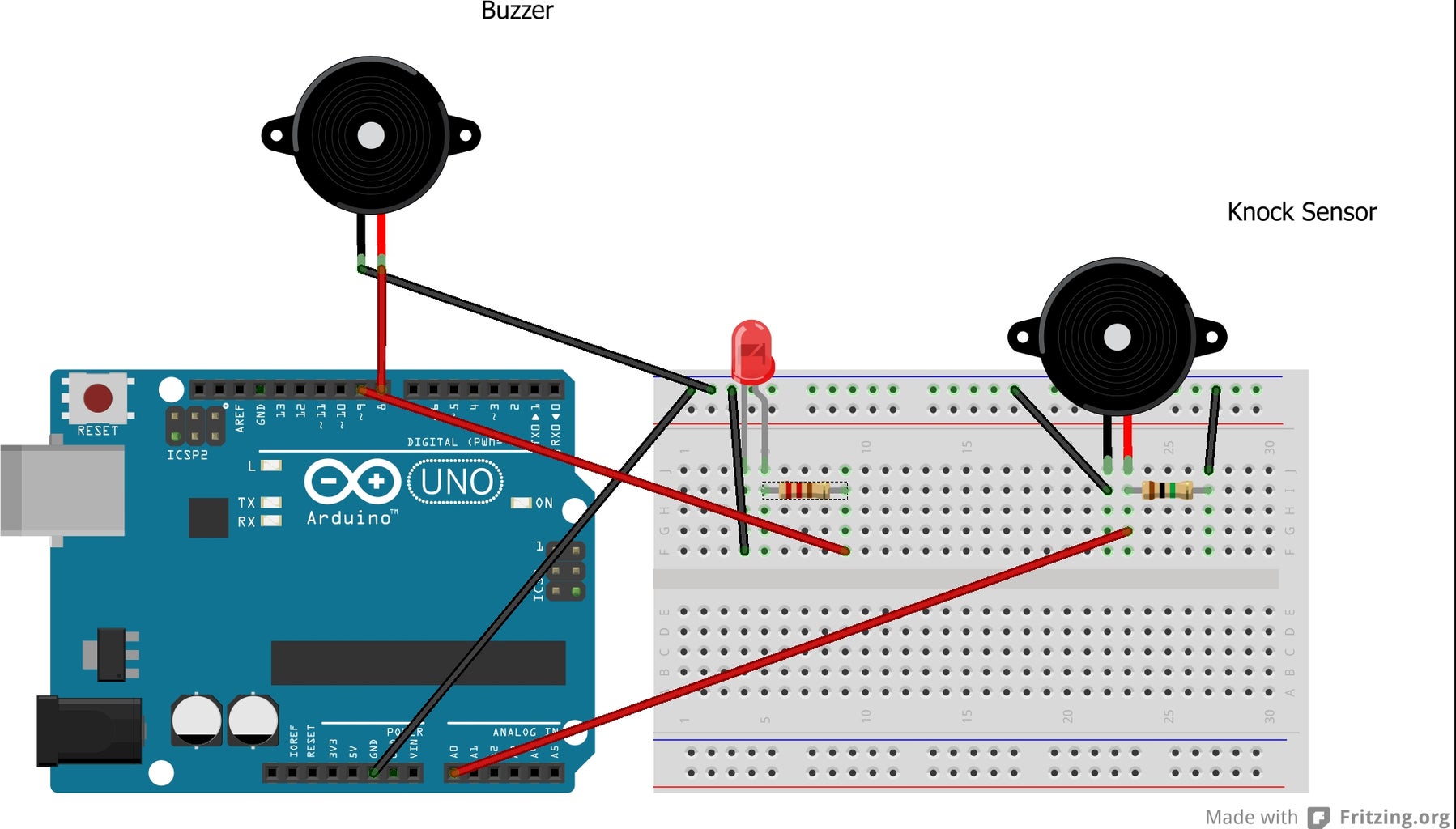 'Knock Back' - a Knock Echoing Arduino : 4 Steps - Instructables