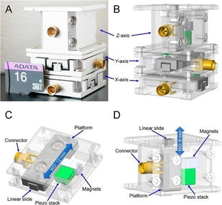 Hacking Linear Slides Into Centimeter Range, Nanometer Step Size and Atomic Resolution XYZ Nanopositioner (piezo-motor) 