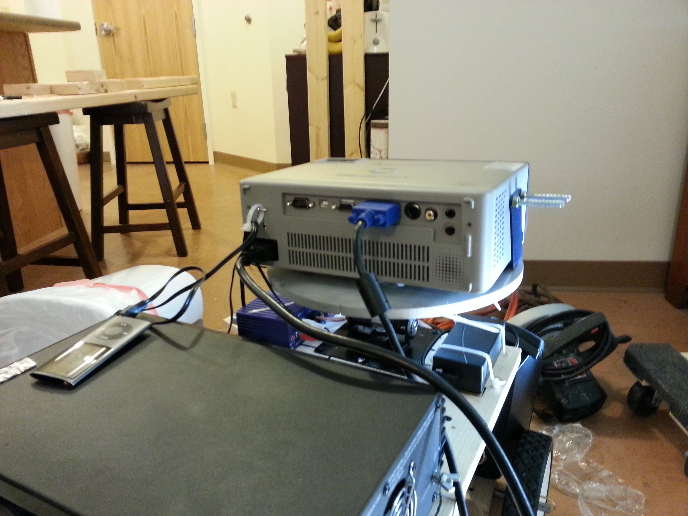 Portable Outdoor Projection Cart Instructables