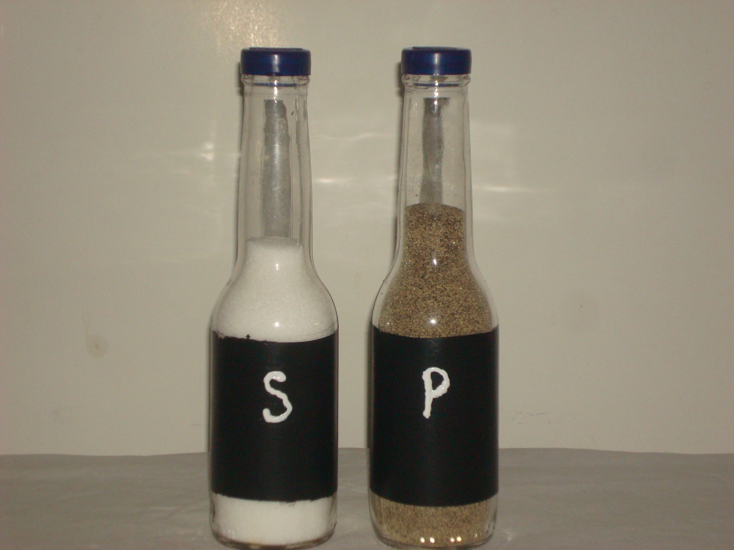 Chalk Board Salt and Pepper Shakers