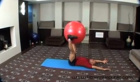 Back Exercise With Stability Ball