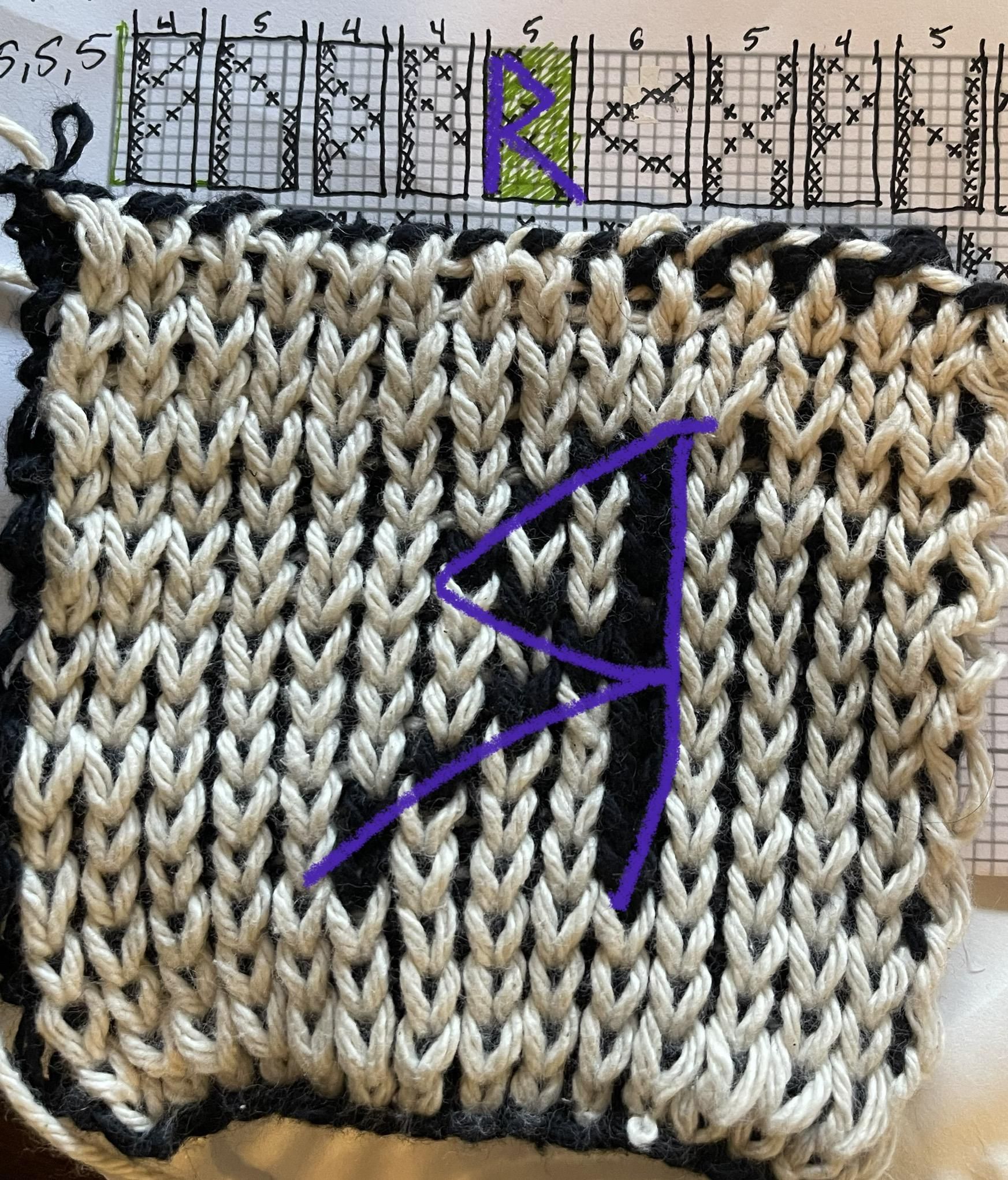 How to Double Knit Dual Sided Runestone Coasters 9 Steps (with