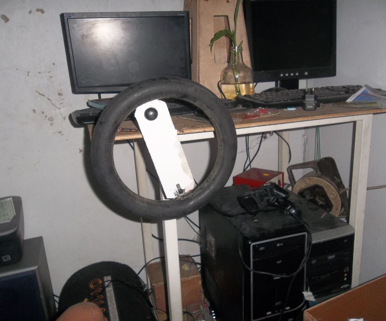 Pc Steering Wheel With Pedals. Turn Joystick to PC Gaming Wheel 