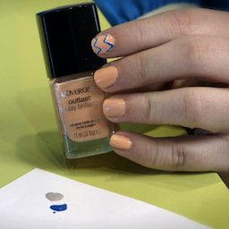 How to Paint Chevron Nail Art