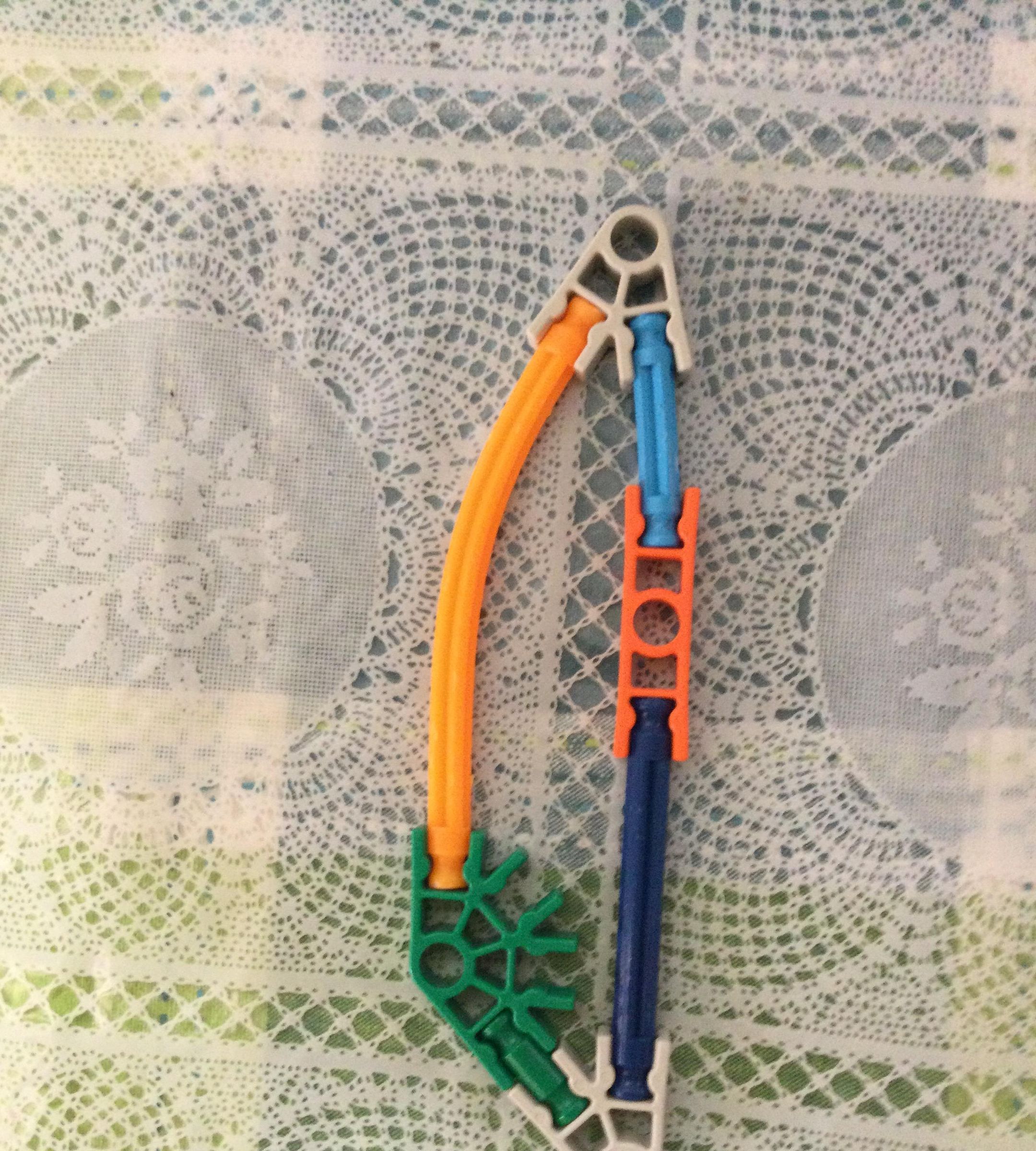 Knex T-Rex Tooth (Almost Exact Size) (6-inches = Exact Size)