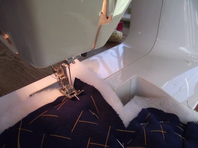 Pin Back & Front Together and Then Sew