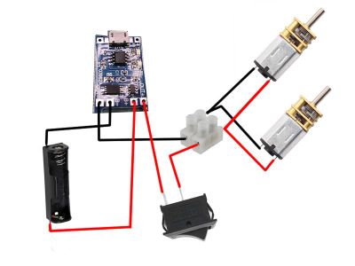 Assembly - USB Powerbank and Motor Wiring