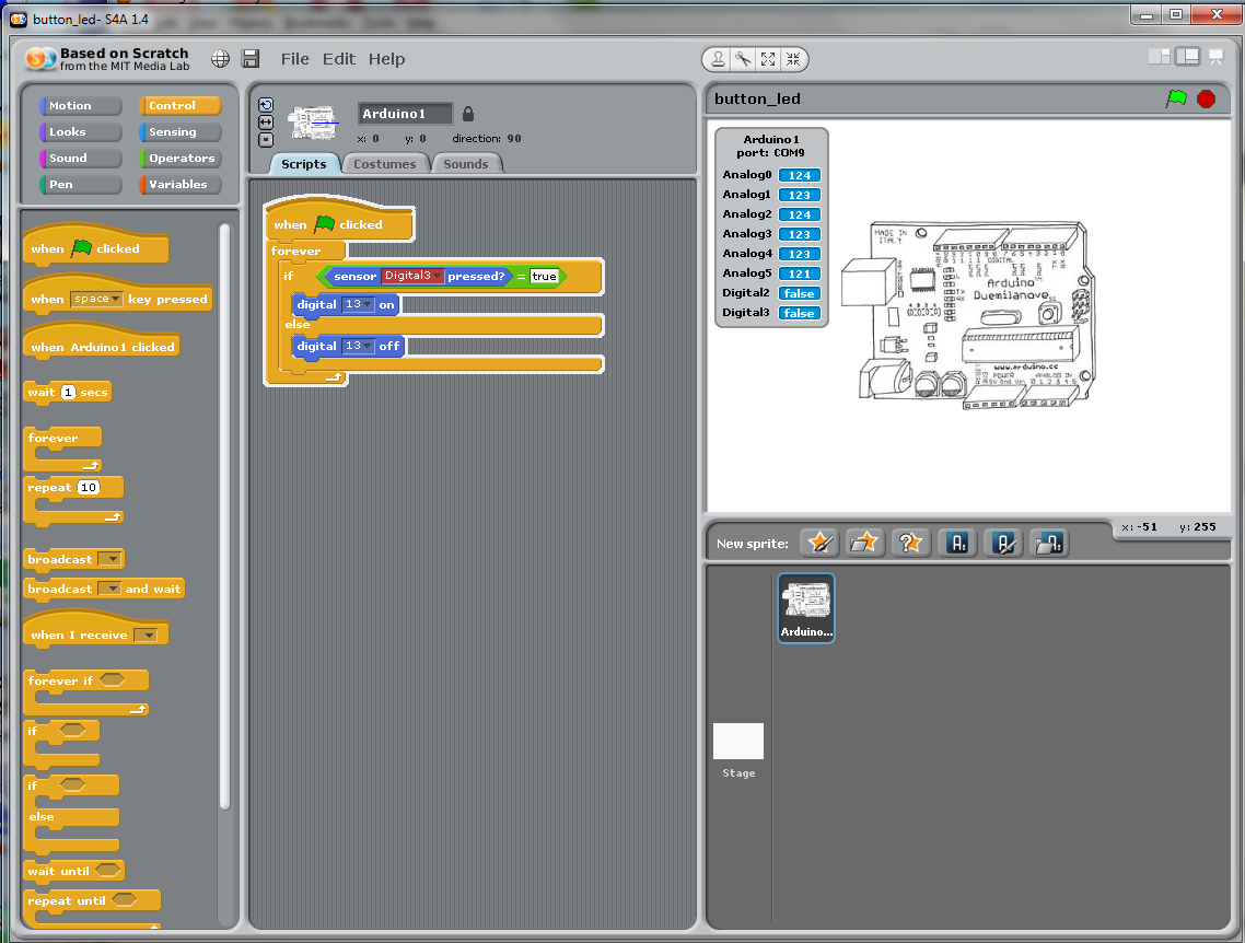 Scretch Arduino A Gentle Introduction to Arduino for Scratch Users : 5 Steps ...