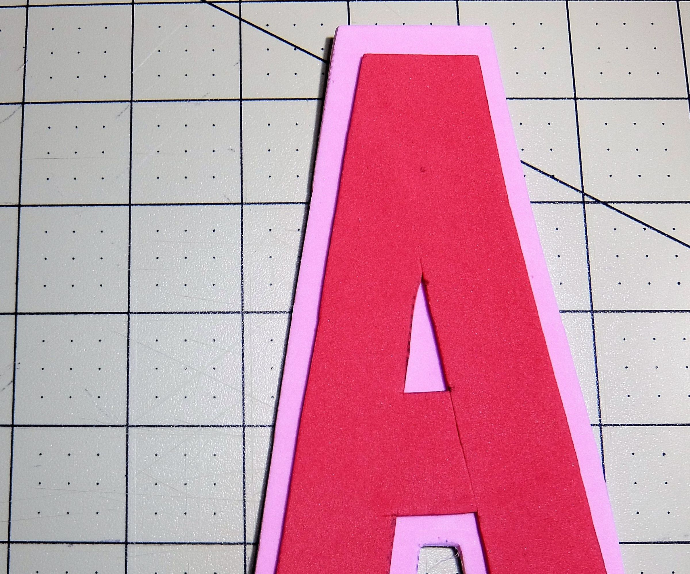 DYI Letter a Using Craft Foam Peel and Stick