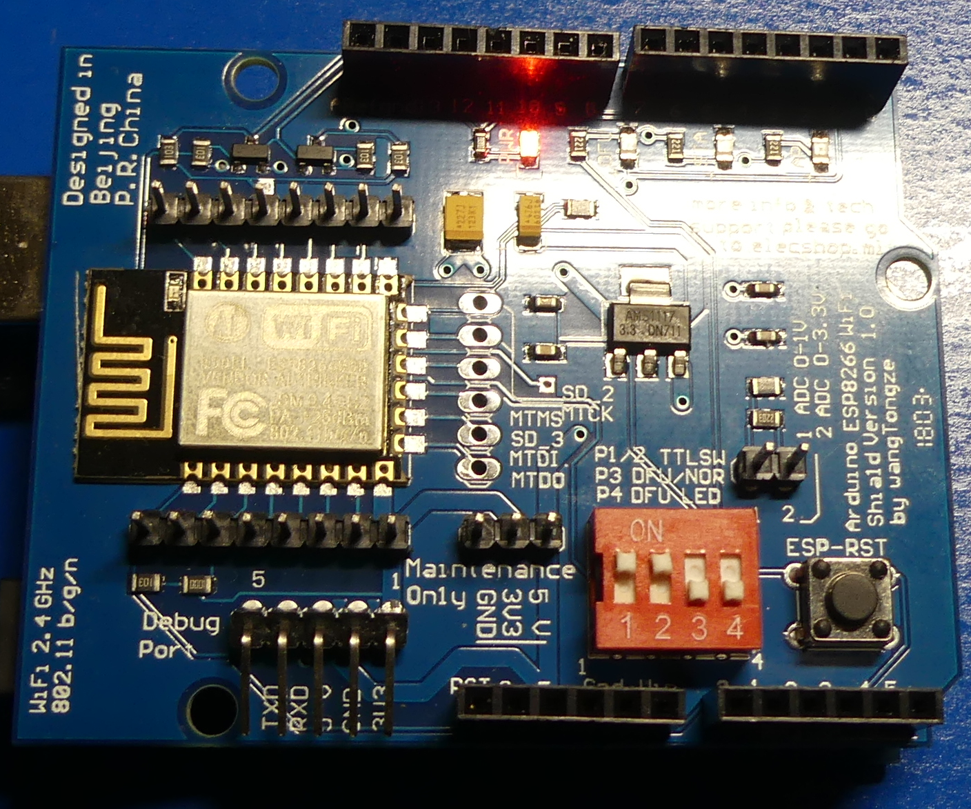 Serial UDP/IP Gateway for Arduino Based on ESP8266 Shield