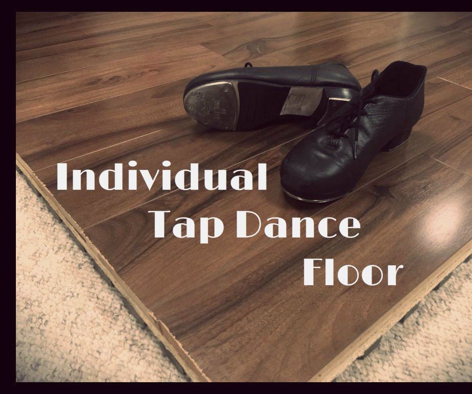 Individual Tap Dance Floor and Exercise Platform Made From Reused Flooring
