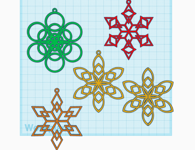 How to Make a 3D Printed 6 Pointed Snowflake : 8 Steps (with Pictures ...