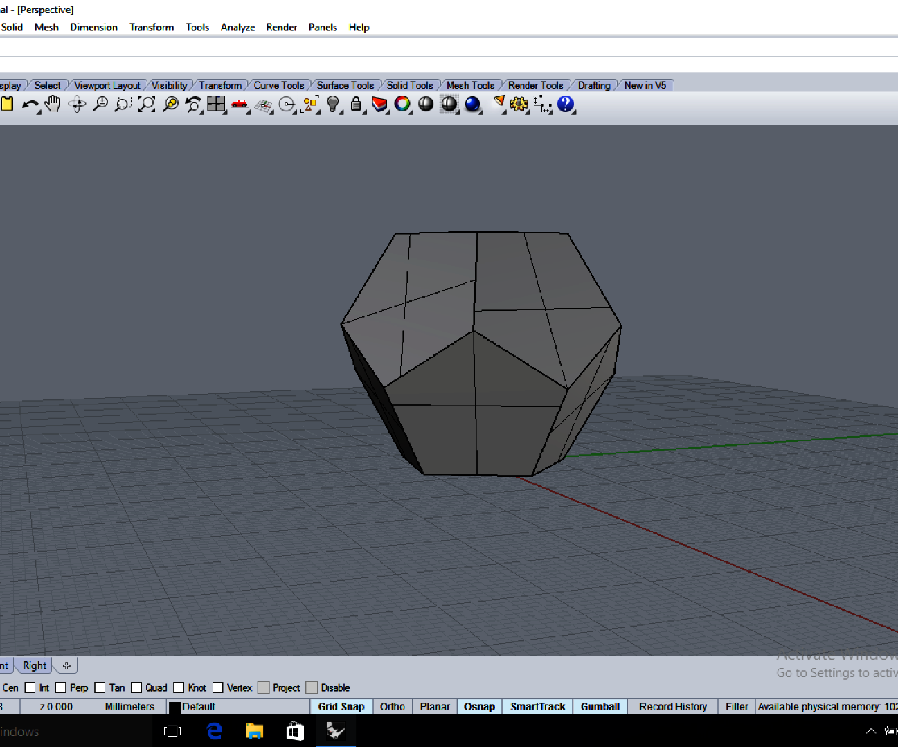 Construct a Dodecahedron in Rhino 3D