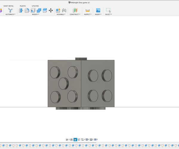 3D Printed Midnight Dice Game