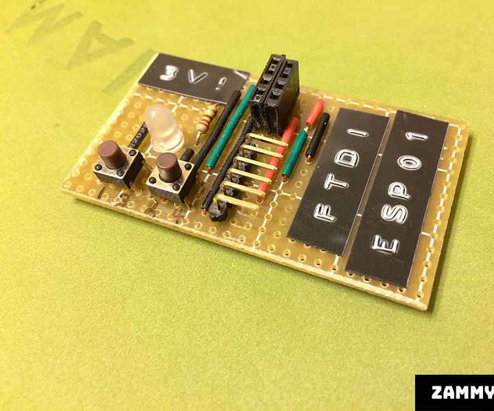 ESP8266-to-FTDI Breakout Strip Board Adapter