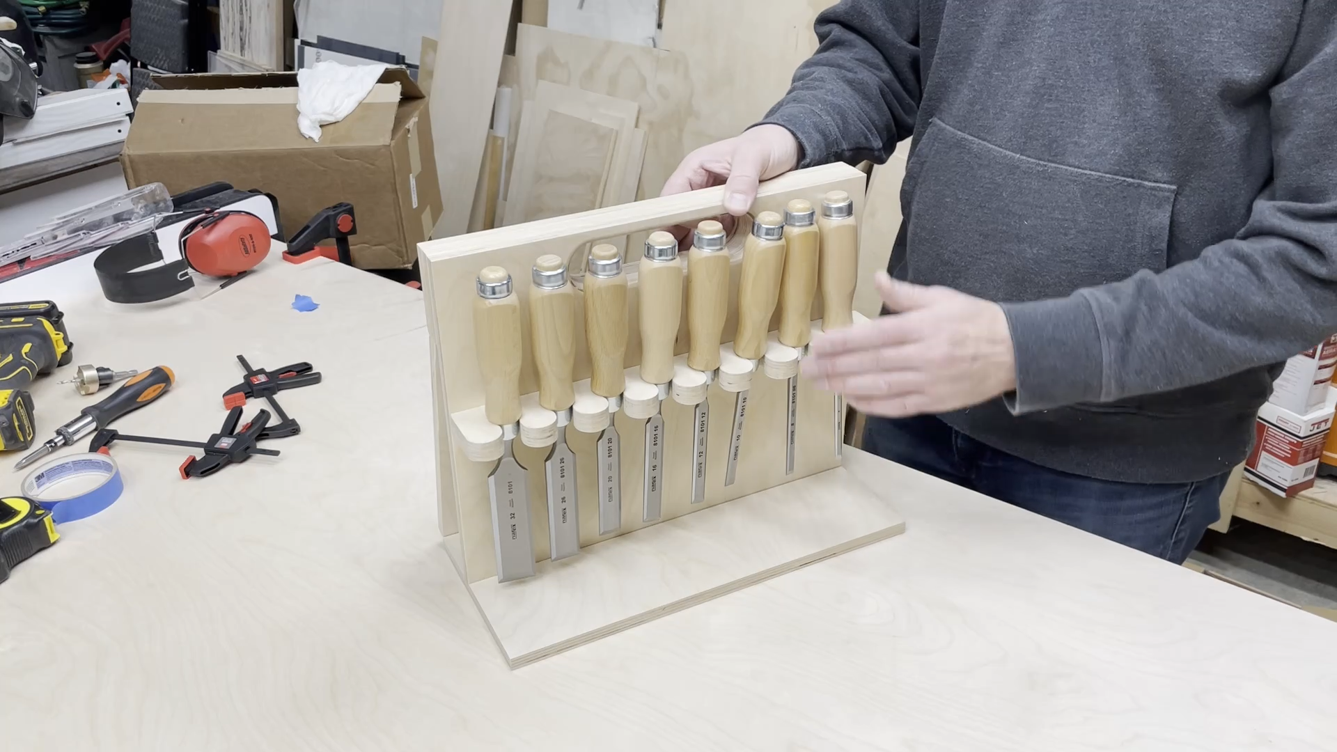 Wall Mounted Chisel Rack With Built in Stand 8 Steps (with Pictures