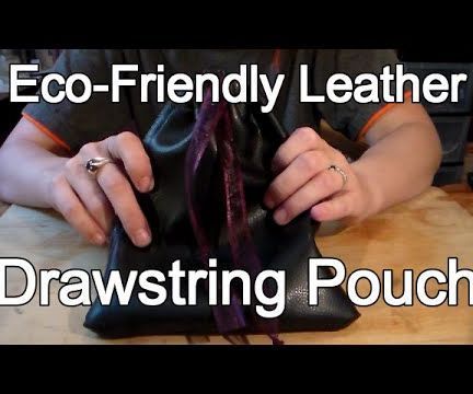 Leather Pouch With Liner From Jacket Sleeve