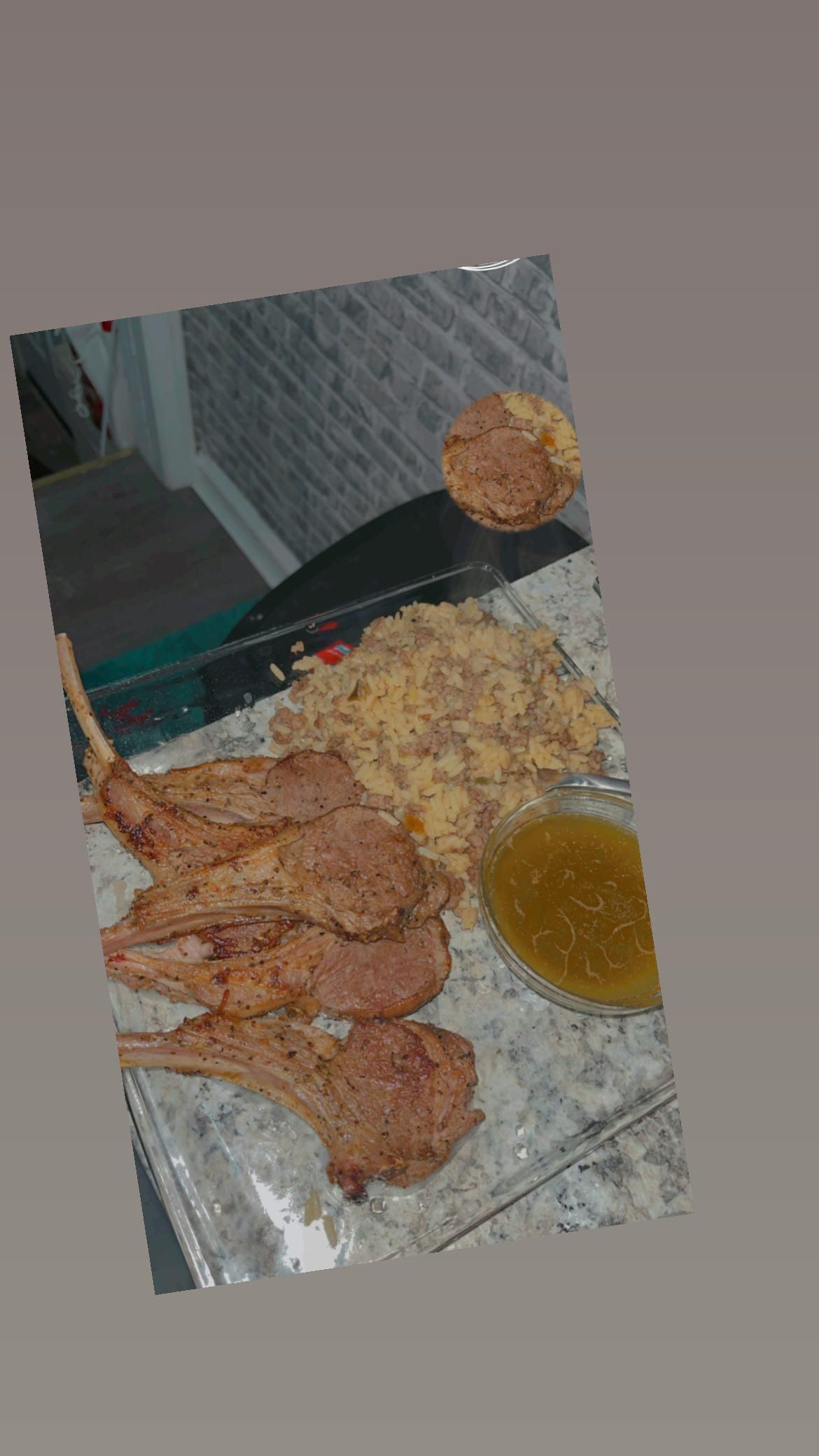 Restaurant Quality Meal at Home Lamb Chops and Dirty Rice With Zip