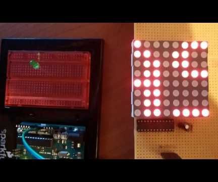 Arduino 8x8 Dot Led Matrix Scrolling Text Calculator