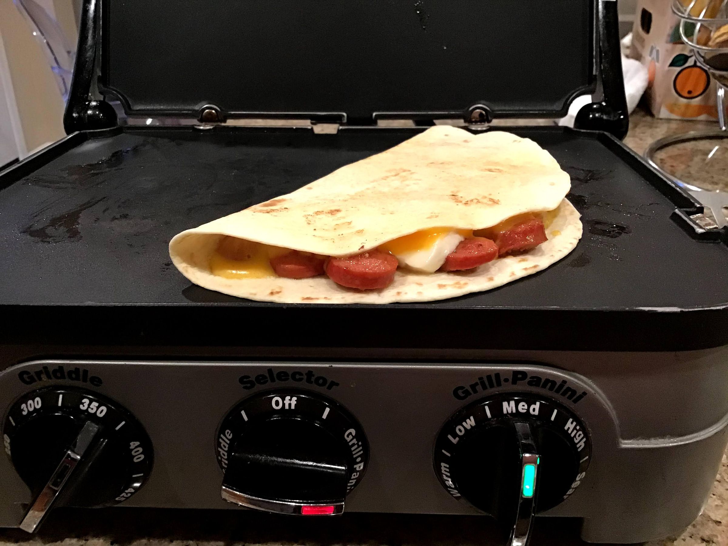 Cheesy HotDog Quesadillas 4 Steps Instructables