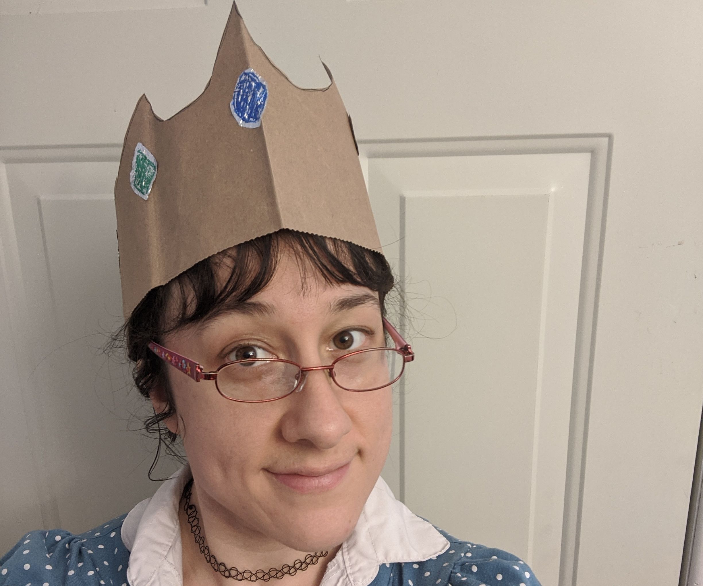 Paper Crowns With Colored Jewels