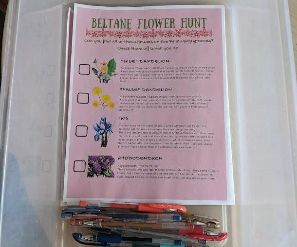 Beltane Flower Hunt