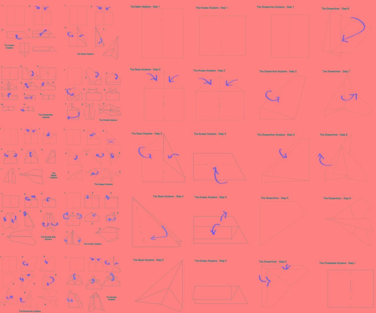 Plastic Bottle Airplane Foldables