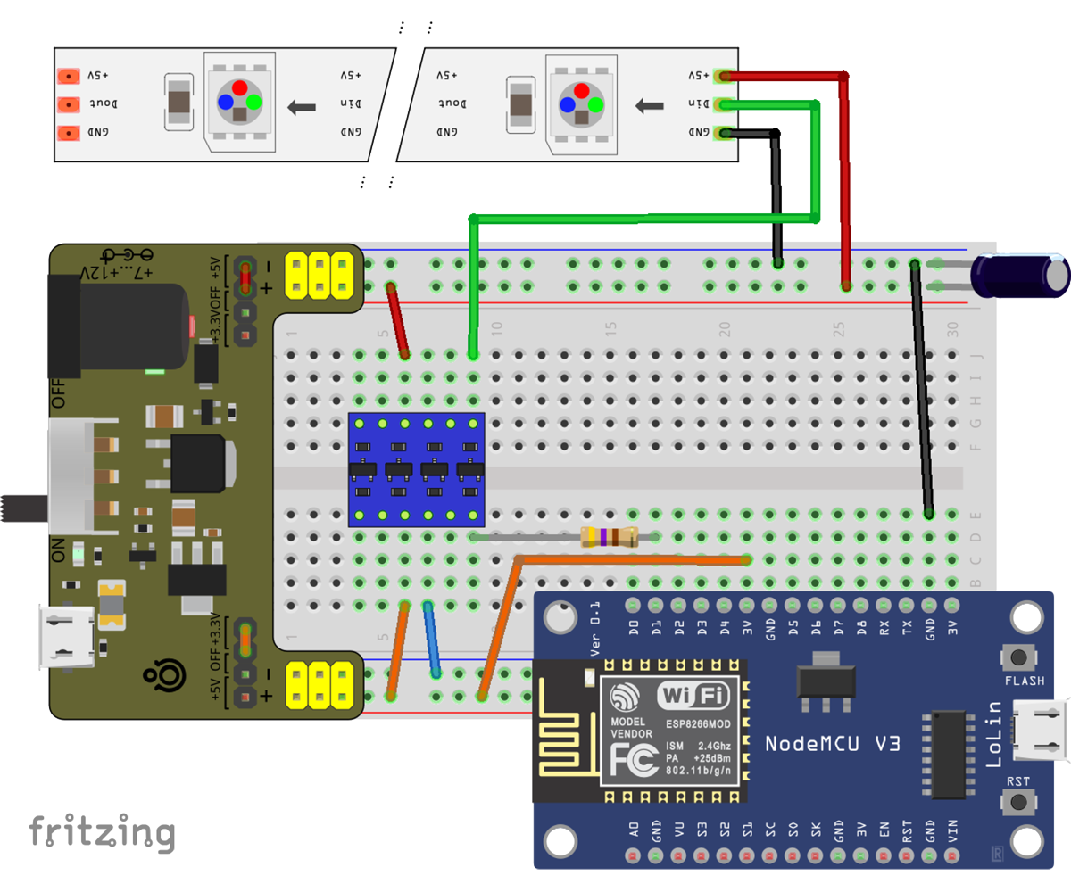 Wi-Fi Control of Intelligent LED's With a Web Page. [Make Some Rainbows ...