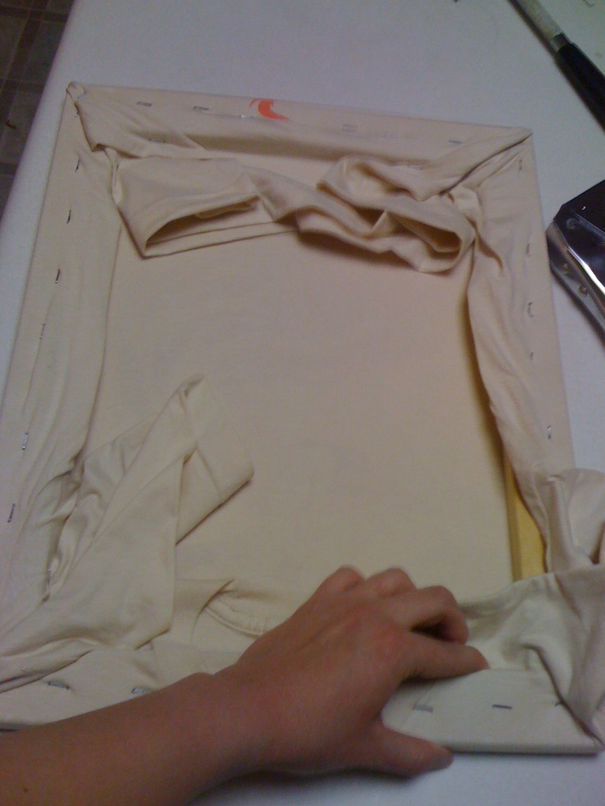 Make a Tshirt Into Hangable Art 8 Steps Instructables