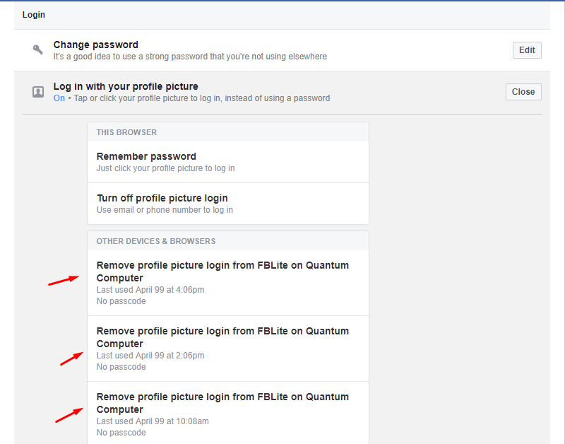 Login with Profile Picture