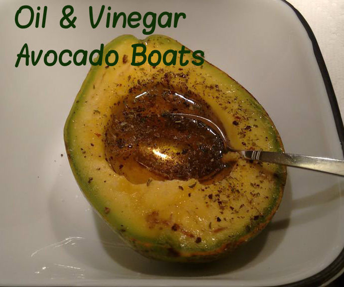 Oil & Vinegar Avocado Boats