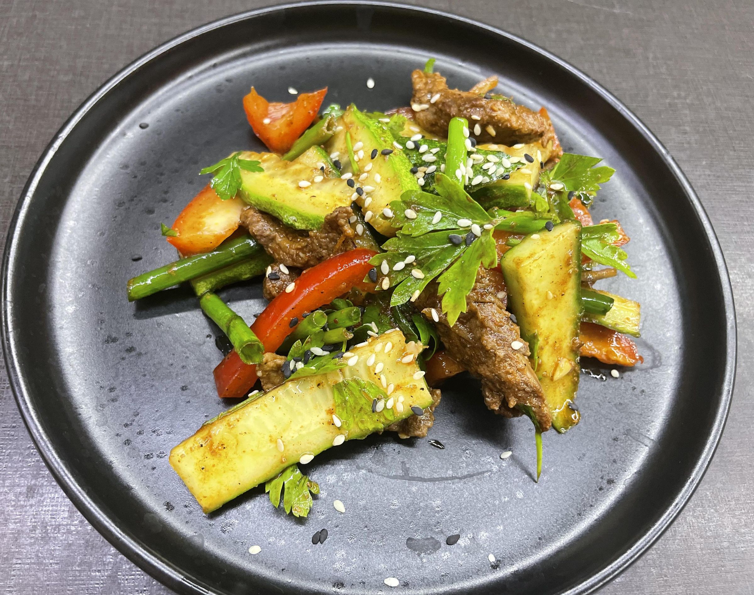Warm Asian-style Beef Salad
