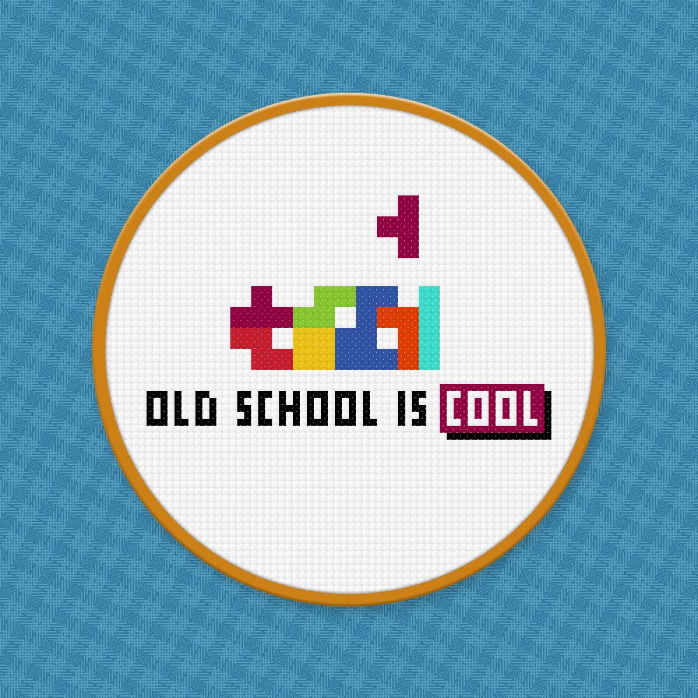 Tetris Free Cross Stitch PDF Pattern