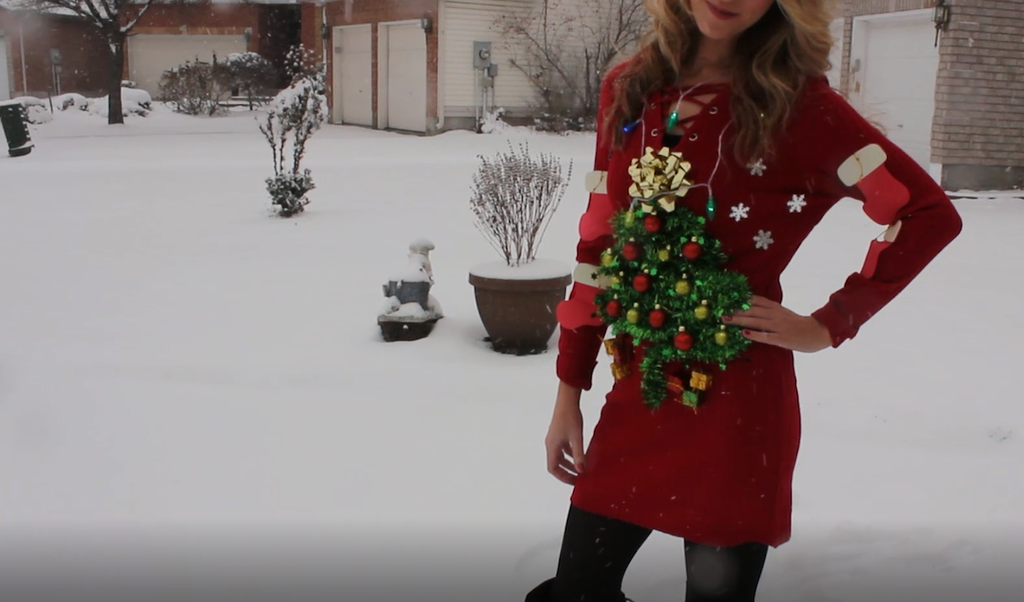 Diy ugly sweater dress hotsell