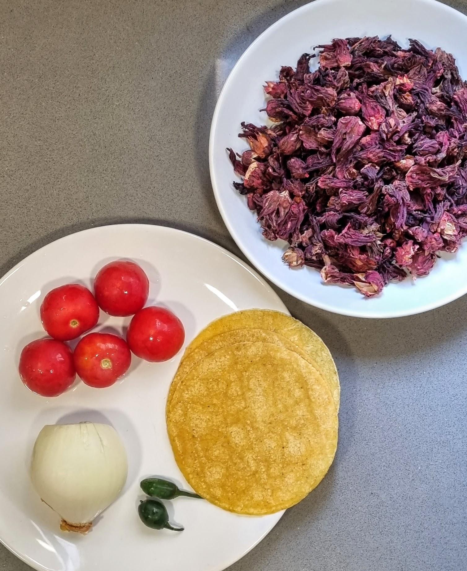 Fully Vegan "Tacos De Jamaica" (Hibiscus Flower Tacos) 7 Steps (with