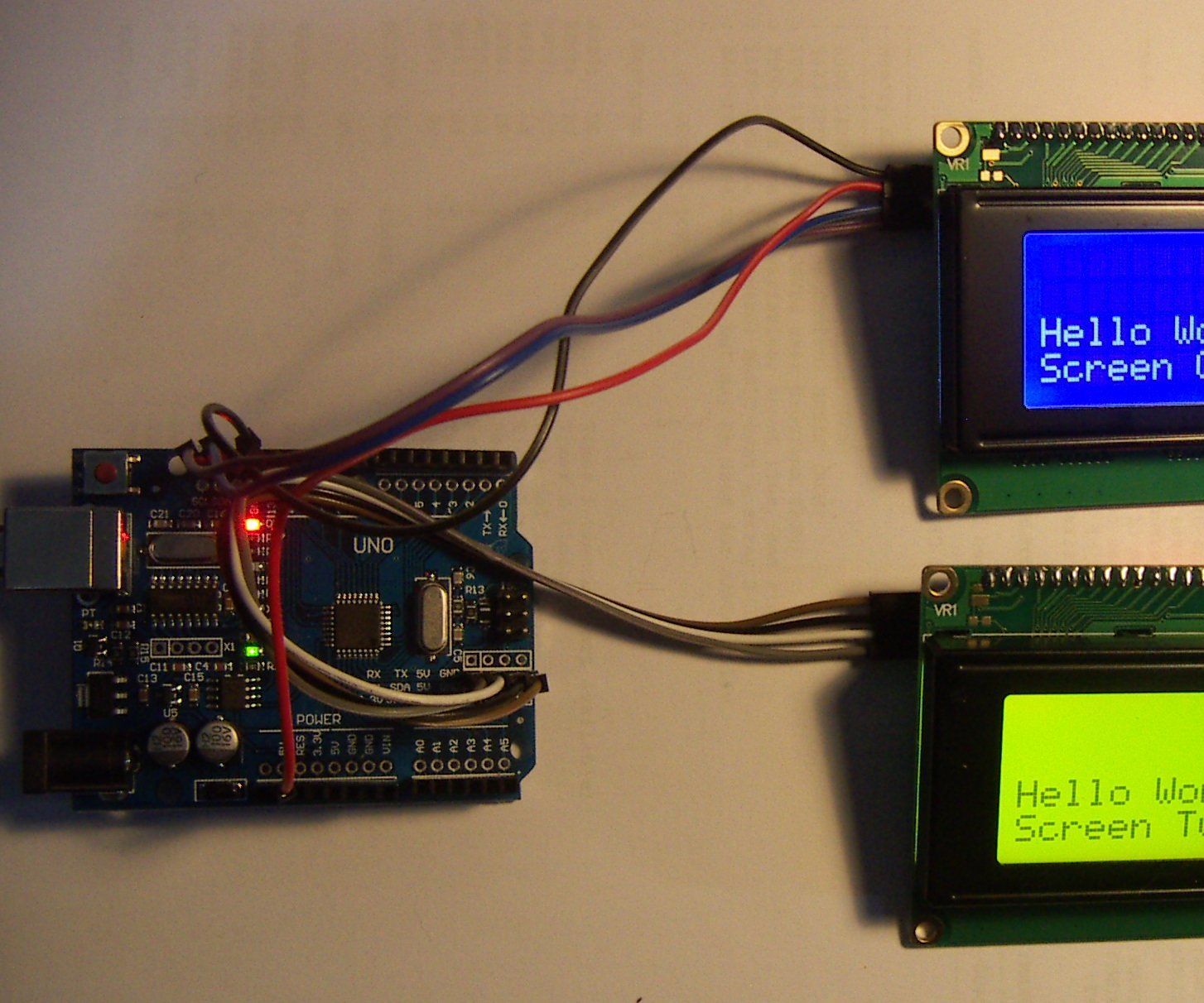 Arduino Dual 20x4 Display