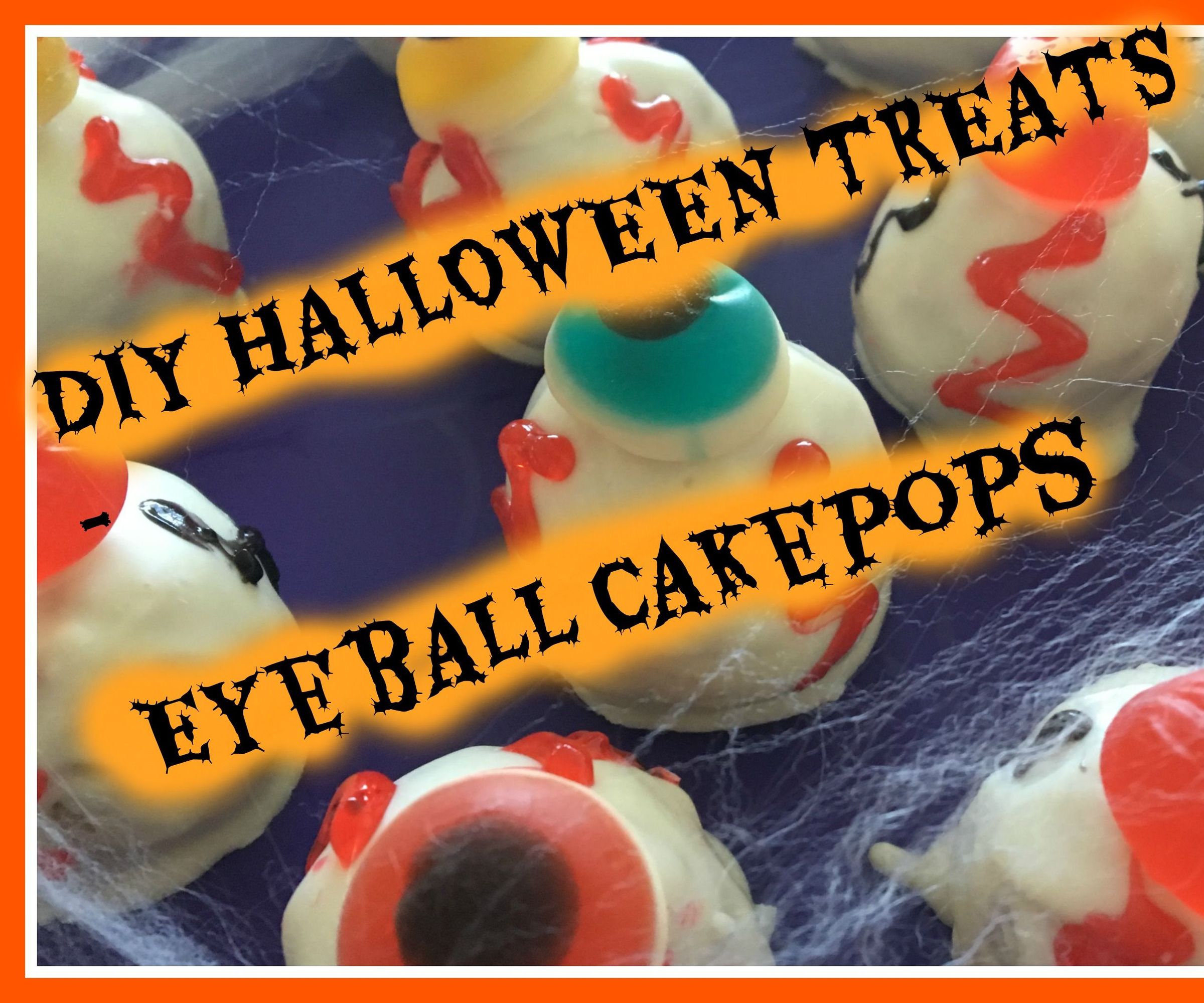 Halloween Eyeball Cake Pop Tutorial