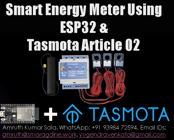 Smart Energy Meter Using ESP32 & PZEM004T V3.0 - Configuring Tasmota on ESP32