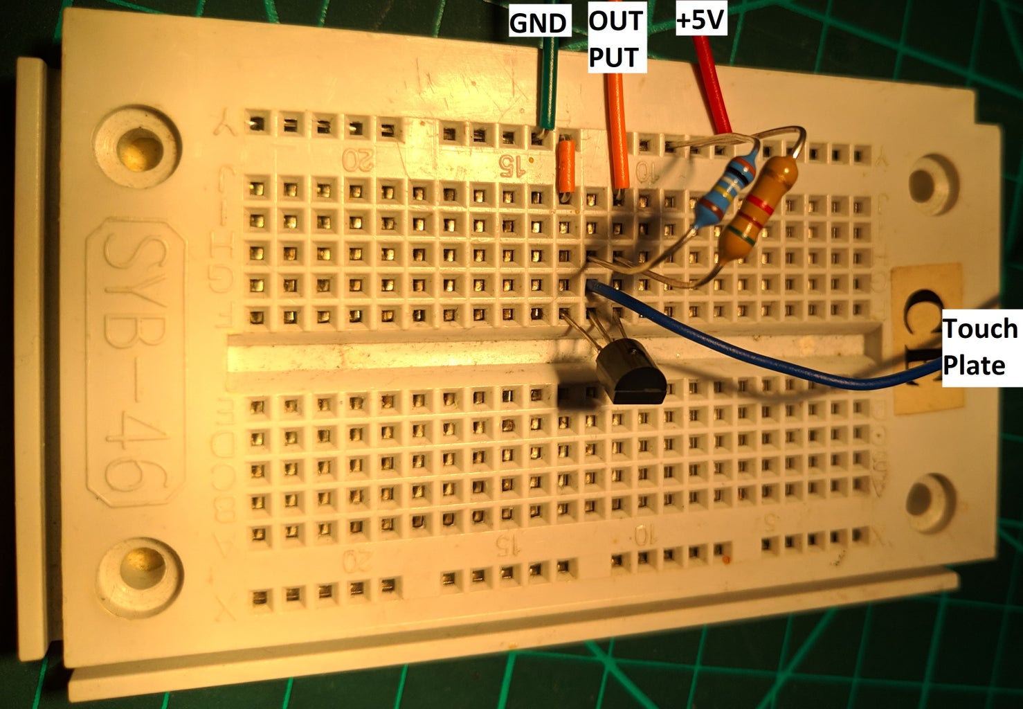 Easy Cheap Reliable Touch Sensor With Only 3 Parts 3 Steps Circuit Diagram