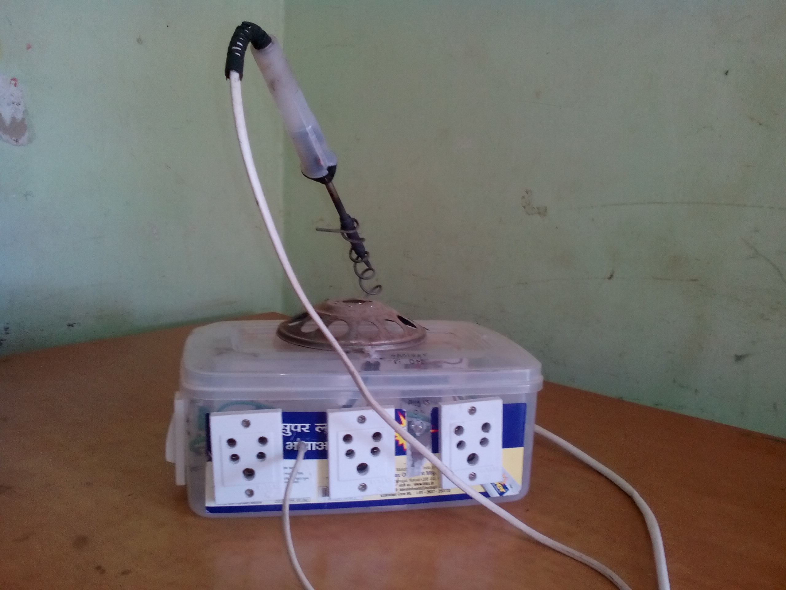 Extension Box With Soldering Machine