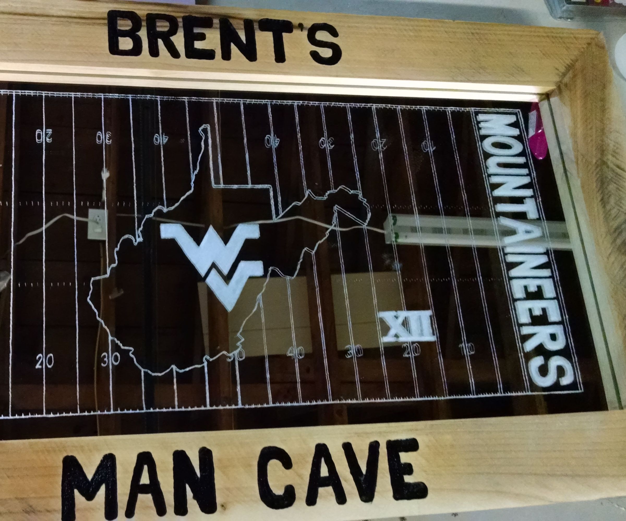 Sports Themed Engraved Mirror