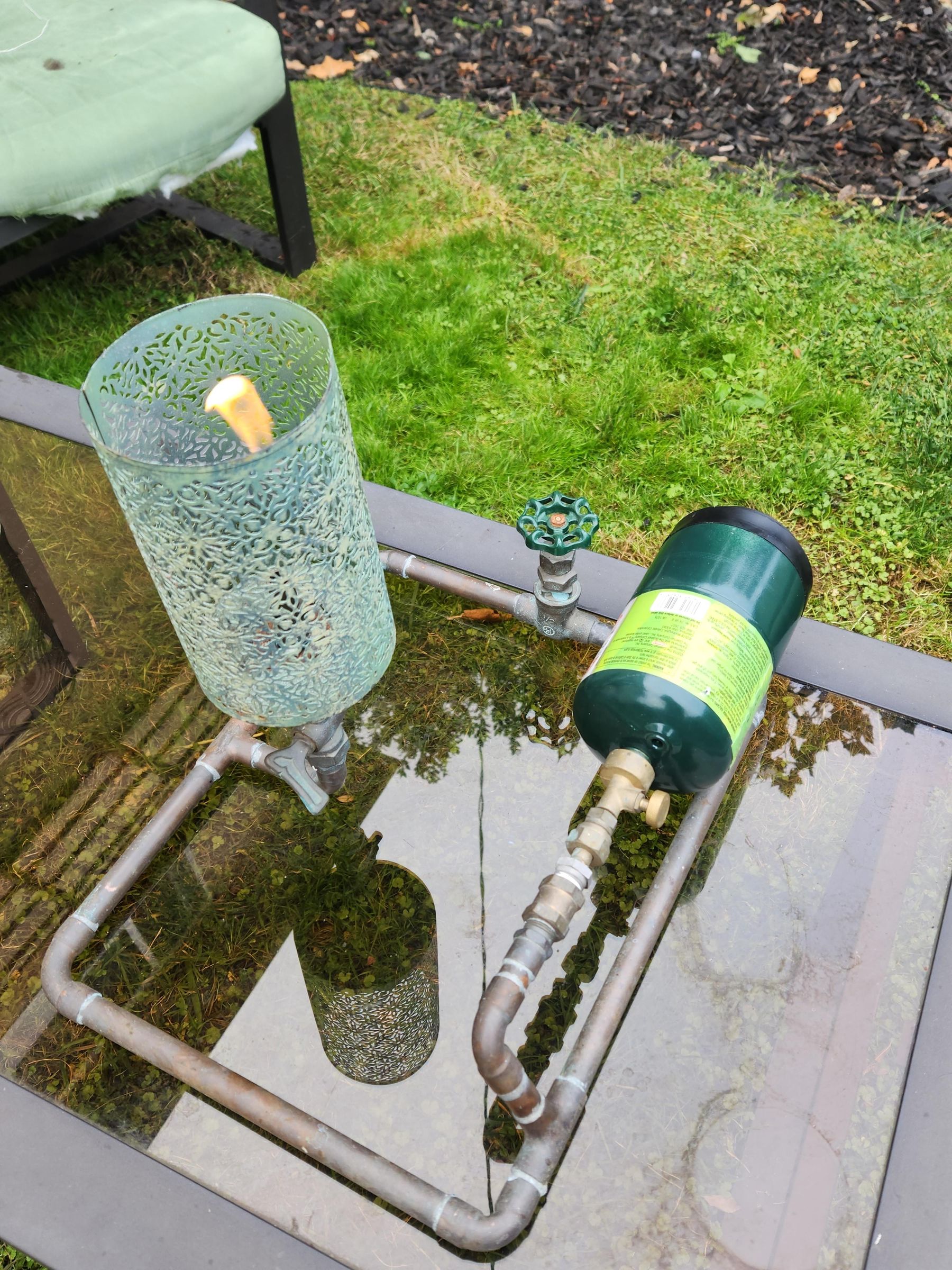 Propane Lamp From Copper Pipe and Other Stuff 5 Steps Instructables
