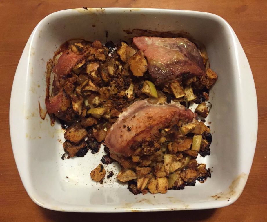 Bacon Apple Stuffed Pork Chops 