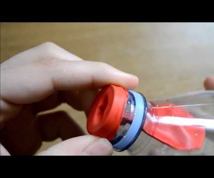 How To Make An Easy Slingshot Out Of a Water Bottle And a Balloon 